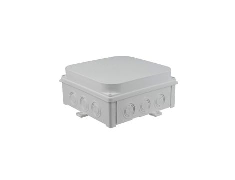 Puszka naścienna 188x188X88 mm, bezhalogenowa, samogasnąca, odporna na UV, IP67, UL94 V0, N180x180S szara 35300202