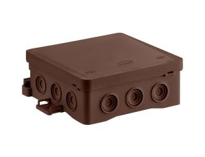 Puszka naścienna 100x40x100mm z dławnicą zintegrowaną samozatrzaskowa bezhalogenowa odporna na UV 35349115