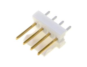 Gniazdo przewód-płytka męskie MTA-100 2,54mm 4-pin THT 3-641126-4