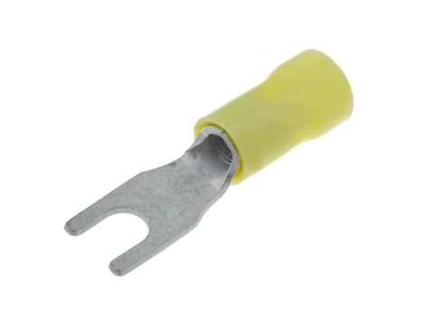 Końcówka widełkowa M4,5 36mm2 zaciskanie izolowana cynowany 165015