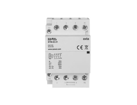 Stycznik modułowy instalacyjny 63A 3Z+1R 230V AC typ: STM-63-31 EXT10000301