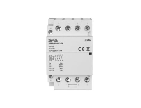 Stycznik modułowy instalacyjny 40A 4Z 24V AC/DC+F13 typ: STM-40-40/24V EXT10000297