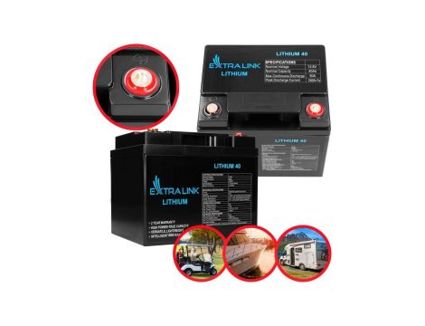 Akumulator LiFePO4 12,8V 40Ah BMS Extralink