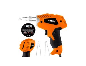 Lutownica transformatorowa 100W + pasta lutownicza 10g, końcówki lutownicze 3szt 19-153 NEO