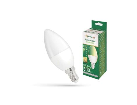 Żarówka świeczka LED E14 6W 500lm 4000K DIMMABLE