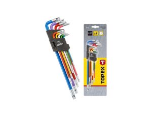 Klucze Torx kolorowe (zestaw 9 szt.) 35D969