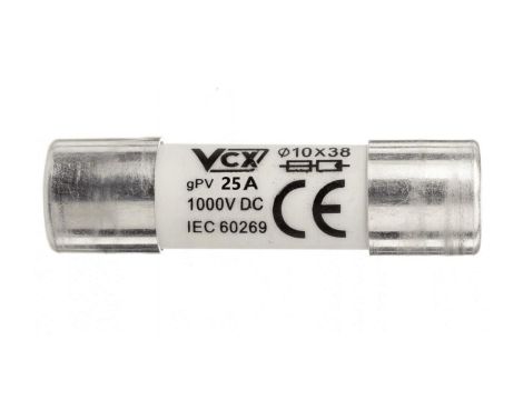 WKŁADKA TOPIKOWA SOLARNA GPV 10x38 25A 1000V DC