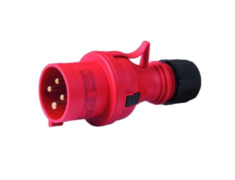 Wtyczka przenośna 32A 4P 400V czerwona TWIST WPP TYP B 32/4 IP44 922086