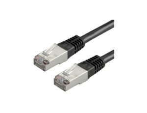 Patchcord S/FTP kat.6 PiMF kabel sieciowy LAN 2x RJ45 linka czarny 3m