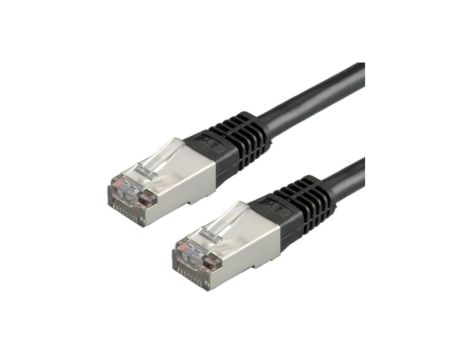 Patchcord S/FTP kat.6 PiMF kabel sieciowy LAN 2x RJ45 linka czarny 3m
