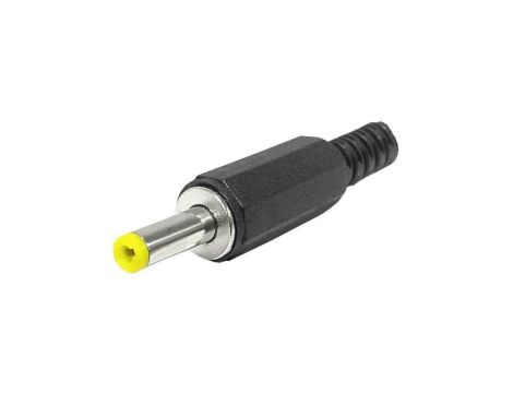 Wtyk zasilający DC 4,0/1,7 mm złącze proste lutowane na kabel prądu stałego