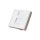 Adapter keystone pojedynczy 2M 45x45 biały Alantec 25.0022