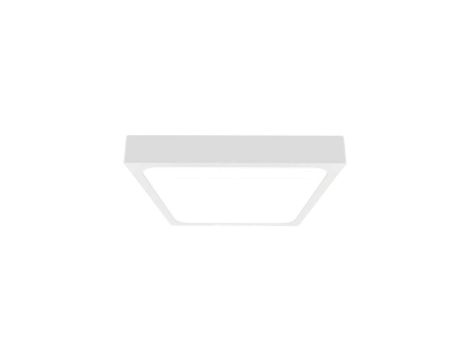 Plafoniera LED 30W 3000lm 4000K IP44 Kwadrat Mleczny Biała Ramka z mikrofalowym czujnikiem ruchu 7668