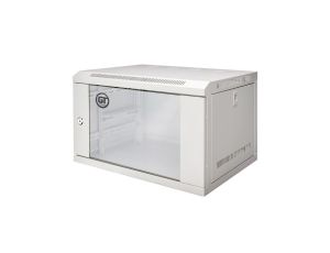Szafa wisząca RACK 19 6U 400mm drzwi szklane szara GT Series AG