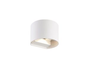 LED line LITE Kinkiet zewnętrzny LED aluminium 2x3W 3000K IP54 biały CILINDER 3 lata gwar.