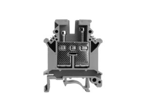 Złączka szynowa przelotowa szara śrubowa 16mm2 1P VDE UL