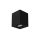 Lampa oprawa sufitowa plafon natynkowy HARY D czarny kwadratowy GU10 03716 STRUHM