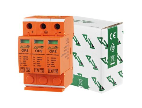 Ogranicznik przepięć PV T1+T2 3P 1000V DC 20kA APV-OPS-3P-T1+T2