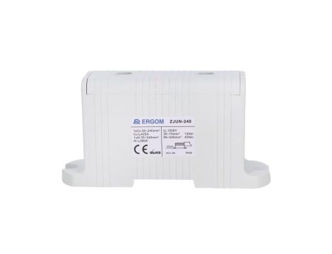 Złączka 1-torowa Al/Cu ZJUN-240 do przewodów 240 mm 1000V szara R34RR-07010011001