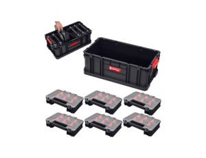 Skrzynka narzędziowa modułowa otwarta 26L TWO BOX 200 + 6 x organizatorów TWO MULTI QBRICK SYSTEM