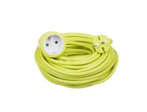 Przedłużacz ogrodowy 20m OWY 2x1,0 H05VV-F lemon 34974