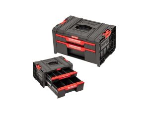 Skrzynka narzędziowa z organizatorem 2 szuflady PRO Drawer 2 Toolbox Basic QBRICK SYSTEM