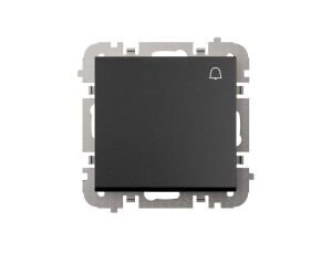 SANTRA łącznik zwierny dzwonek bez ramki podtynkowy czarny 4114-19