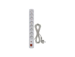 Listwa przeciwprzepięciowa EMOS (Acar) S8 8 gniazd 1,5m szar EMOS P53898