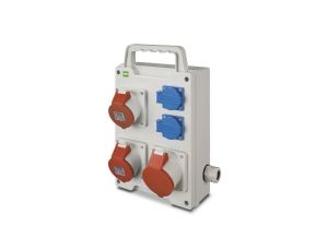 RS rozdzielnica siłowa 2x2P+Z, 2x3P+N+Z 16A 3P+N+Z 32A natynkowa, IP44 6215-00