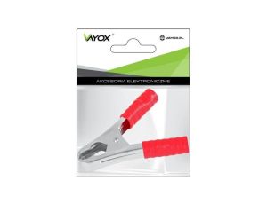 Krokodylek 50A czerwony LB0041 Vayox PAK.