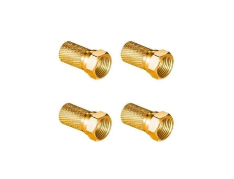 Wtyk sat F 6,8 mm Gold CU LB0104 Vayox (opakowanie 4 szt.) PAK.