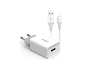 Ładowarka sieciowa USB 5V 2.1A + kabel micro usb 1m VA0051micro Vayox