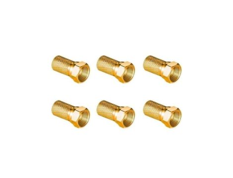 Wtyk sat F 6,8 mm Gold CU LB0104 Vayox (opakowanie 6 szt.) PAK.