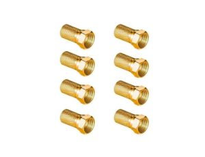 Wtyk sat F 6,8 mm Gold CU Vayox (opakowanie 8 szt.) PAK.