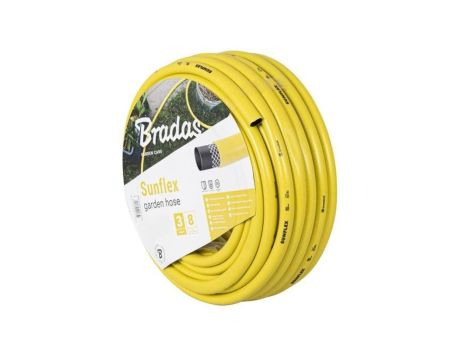 Wąż gumowy ogrodowy żółty 3/4 3-warstwowy 20m SUNFLEX Bradas
