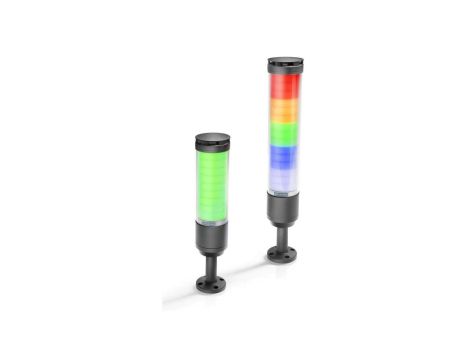 Kolumna sygnalizacyjna multikolor 15 segmentów 24V AC DC USB-C M12 4pin męski IP69K 8WD4615-5HH37