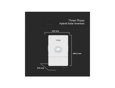 Inwerter hybrydowy 3-fazowy 12kW V-TAC DEYE IP65 SUN-12K-SG04LP3-EU 11543