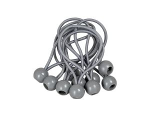 Zestaw gum z kulką BUNGEE CORD BALL 10szt.x 15cm BCB-0515GY-B BRADAS