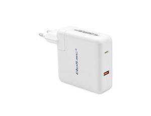 Qoltec Ładowarka GaN FAST 108W 5-20V 3-4.7A USB C Laptop Smartfon Biała