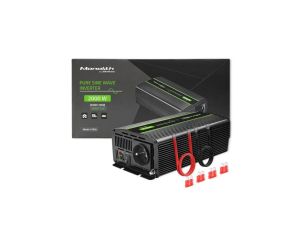 Qoltec Przetwornica napięcia Monolith 1000W 2000W 12V na 230V Czysty Sinus