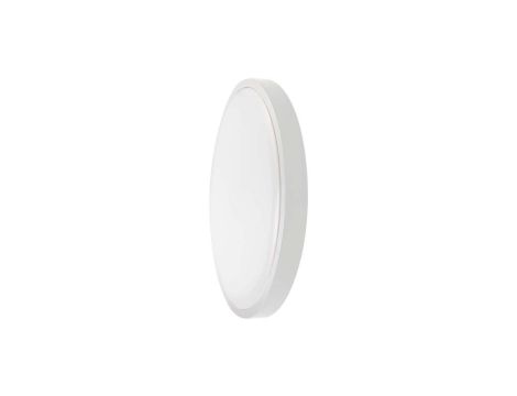 Plafoniera LED 24W 2400lm 4000K IP44 Okrągła fi295 Mleczny Biała Ramka z mikrofalowym czujnikiem ruchu 7663