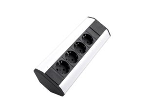 Gniazdo meblowe, blatowe 4x Schuko przedłużacz narożny 1,8m CORNER BOX