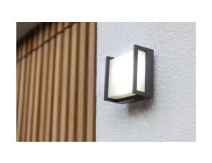 Kinkiet zewnętrzny QUBO LED 8W 3000K IP54 - antracyt