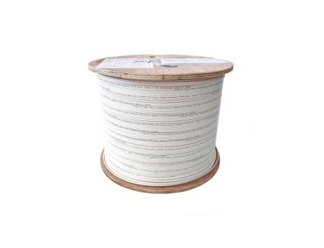 Kabel światłowodowy wewnętrzny FTTH 2 włóknowy SM 9/125 OS2 G57A1, Eca, LSOH, biały, 1km DK-D3902-SC-W