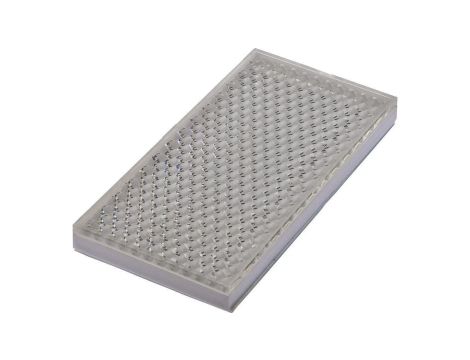 AO000025, reflektor, 8x100x50mm, samoprzylepny, PMMA+PMMA, polaryzacyjny