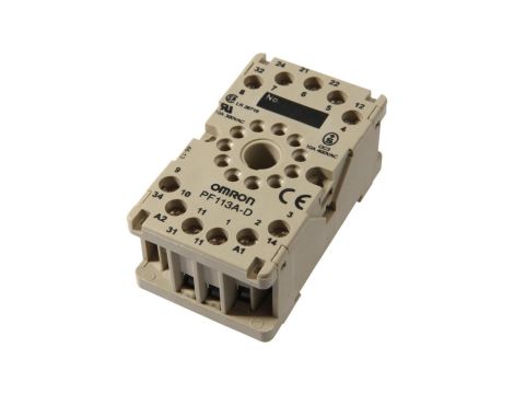 AV000046, Akcesoria, gniazdo przekaźnikowe, podstawa wtykowa, 27x65x38mm, 300V, złącze śrubowe 11pin, IP20, szyna DIN 35mm