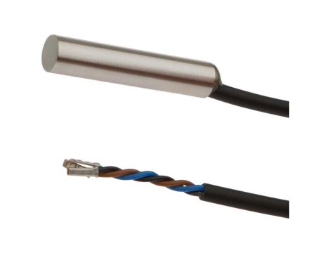 Czujnik indukcyjny, Ø6,5mm 30long, Flush, Sn: 1,5, 5VDC, PNP NO, Przewód 0,35m PVC, IP67 IB06E056