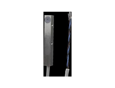 IB090151BF, czujnik indukcyjny, 55x8x8mm, płaski, Sn: 2, 10-30V DC, 0-140C, PNP NO, kabel 5m silikonowy, IP65
