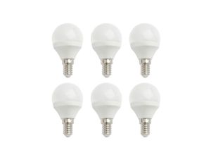 Żarówka LED E14 230V 6W kula 520lm ciepła komplet 6szt