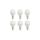 Żarówka LED E14 230V 6W kula 520lm ciepła komplet 6szt
